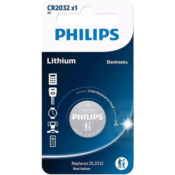 PILA PHILIPS 1-blister (20.0 x 3.2) 3.0V CR2032/01B