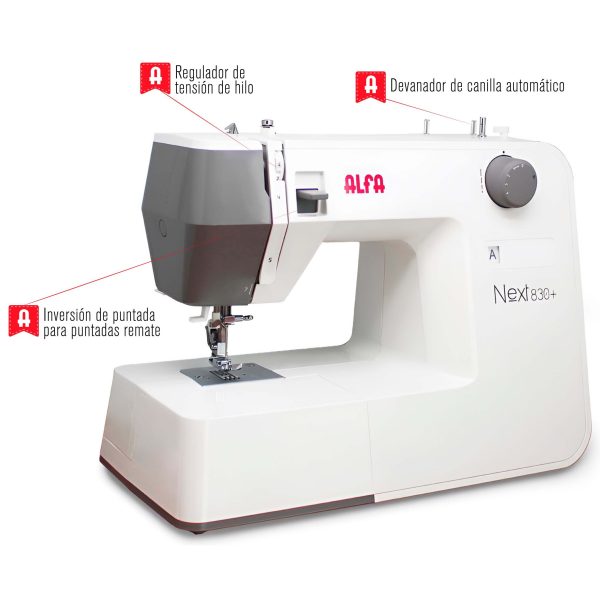 MAQUINA DE COSER ALFA NEXT 830+ A083100000