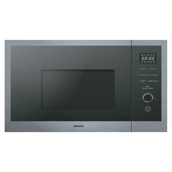 MICROONDAS INTEGRABLE INFINITON IMWDD2S 25 L. C/GRILL CRISTAL NEGRO