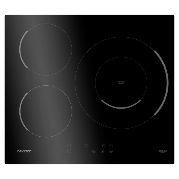 VITROCERAMICA INDUCCION INFINITON IND3BK8G32 3 ZONAS, FOCO 32CM