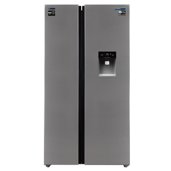 SIDE BY SIDE NO FROST INFINITON SBS503A77XED E INOX INVERTER DISPENSADOR DE AGUA