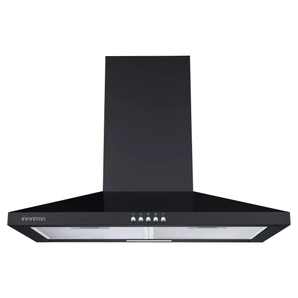 CAMPANA DECORATIVA INFINITON CMPP64NBH B NEGRA 400M3/H PIRAMIDAL