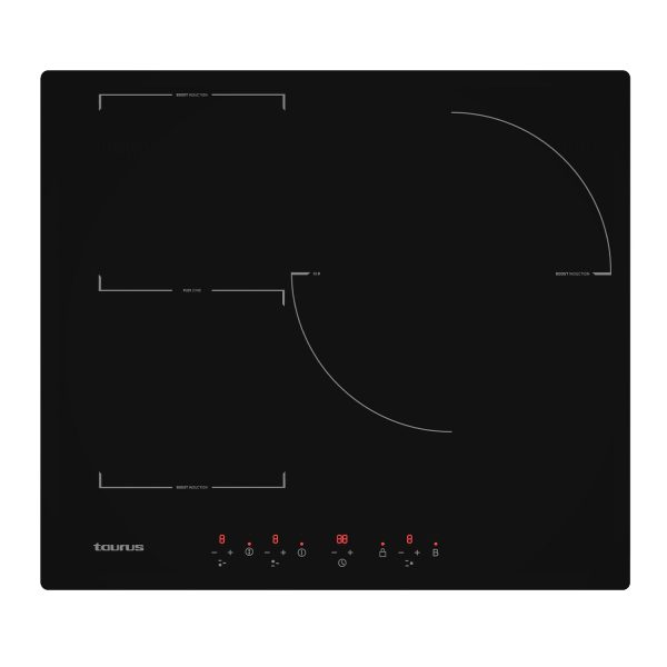 VITROCERAMICA INDUCCION FLEX TAURUS I603FMT 3 ZONAS, FOCO 32 CM 7.200W 974701000