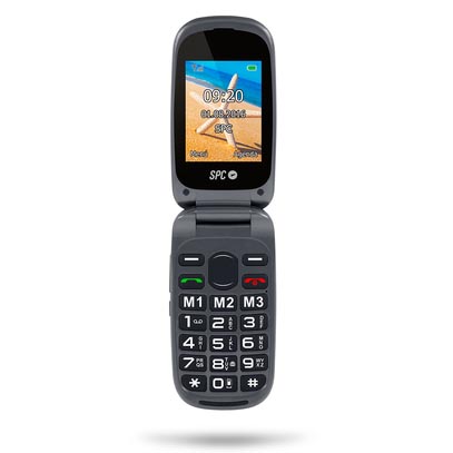 TELEFONO MOVIL DE CONCHA HARMONY SPC 2304 NEGRO LIBRE