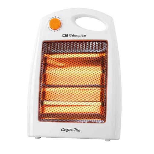 RADIADOR PIE 2 BARRAS CUARZO ORBEGOZO BP5007 800W VERTICAL
