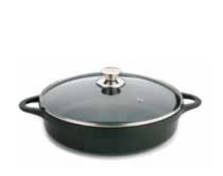 CAZUELA INDUCTION+TAPA VIDRIO+ASAS VALIRA 20C BAJA REF. 4134/25