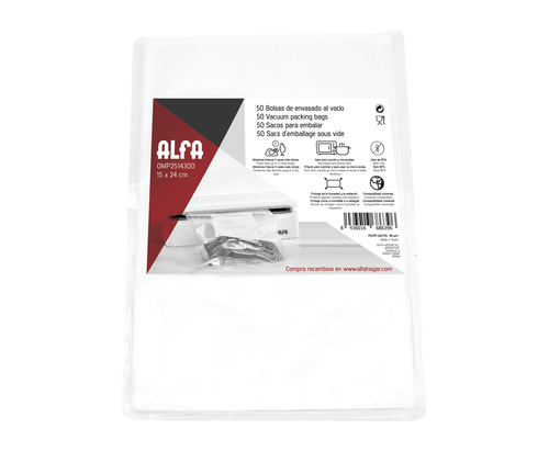 BOLSAS ENVASADO ALFA 0MP2514300 15X24 (50 UNIDADES)