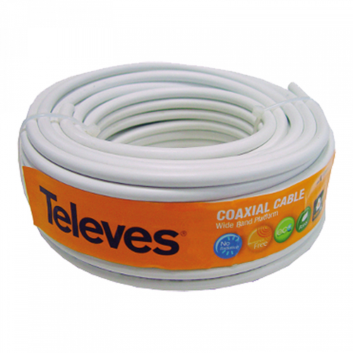 CABLE COAX. PV BLANCO 20 m. REF. 435501