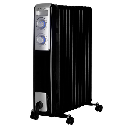 RADIADOR ACEITE ORBEGOZO RN2500 11 ELEMENTOS 2.500W NEGRO LUCES LED