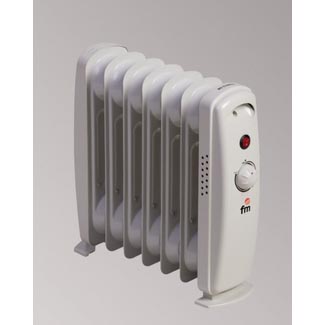 RADIADOR ACEITE FM RW MINI 7 ELEMENTOS 900W.
