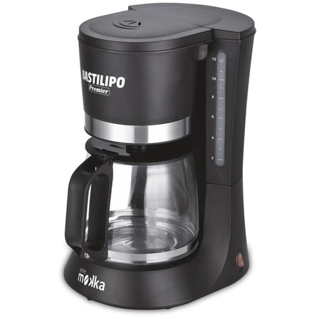 CAFETERA GOTEO BASTILIPO MOKKA 12 TAZAS NEGRA