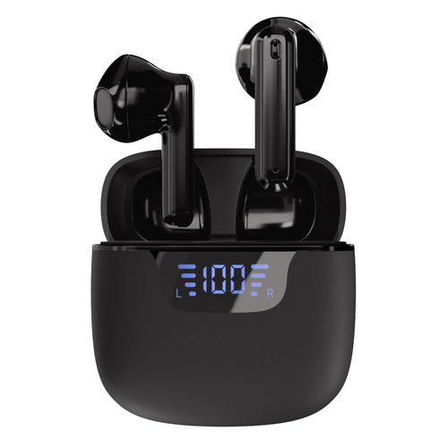 AURICULARES VIVANCO 63991 WIRELESS DISPLAY LED NEGRO