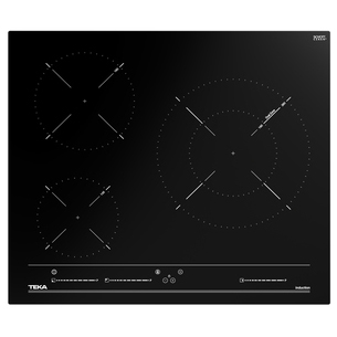 VITROCERAMICA INDUCCION TEKA IBC63015 3 ZONAS, FOCO DOBLE DE 28 CM 7,4KW 112520018