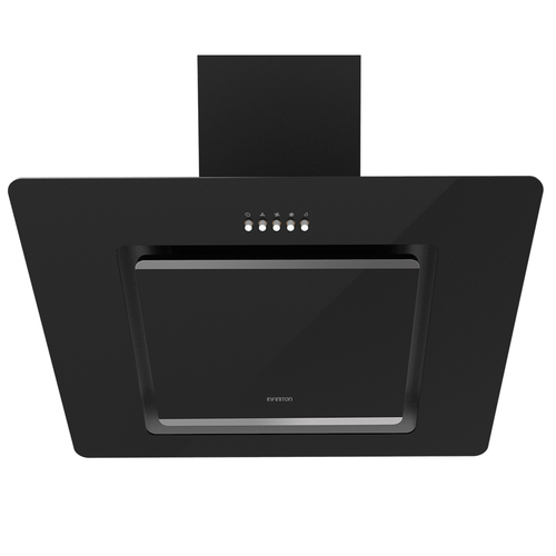 CAMPANA VERTICAL INFINITON CMPTRAL-SG60 CRISTAL TEMPLADO NEGRO 400M3/H