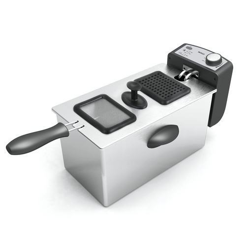 FREIDORA SOGO SS10425 3 L. ACERO INOX 2.000W TAPA CON VISOR