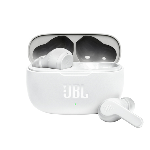 JBL AURICULARES BOTON BLUETOOTH ESTUCHE CARGA W200TWS BLANCO