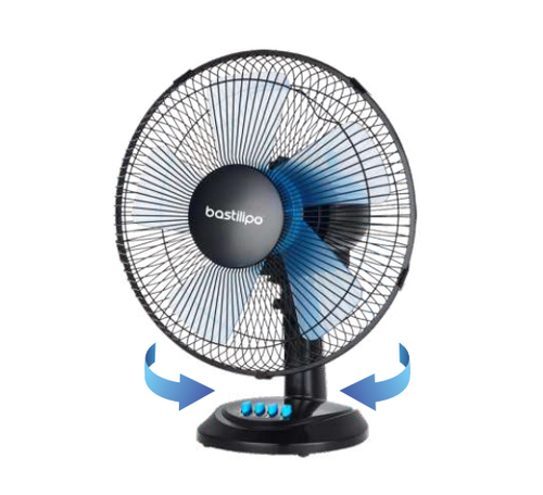 VENTILADOR MESA BASTILIPO BARROSA NEGRO 40 CM 50W