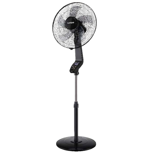 VENTILADOR PIE BASTILIPO COIN BLACK LED TURBO 50W 40CM
