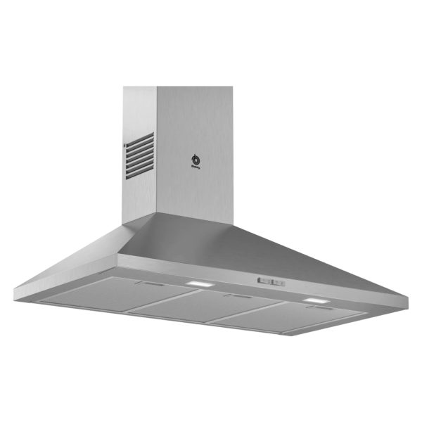 CAMPANA DECORATIVA BALAY 3BC696MX 600M3/H 90 CM INOX PIRAMIDE