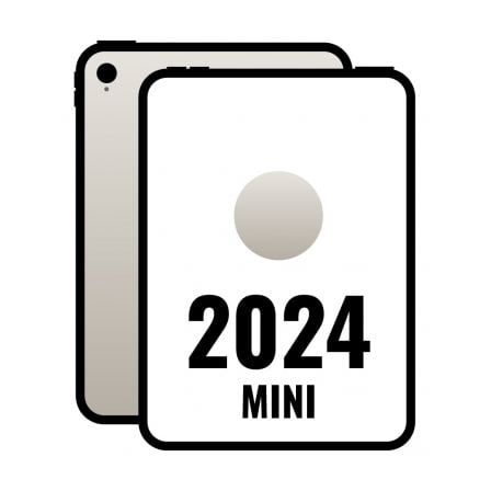 iPad Mini 8.3" 2024 7th WiFi/ A17 Pro/ 128GB/ Blanco Estrella- MXN83TY/A