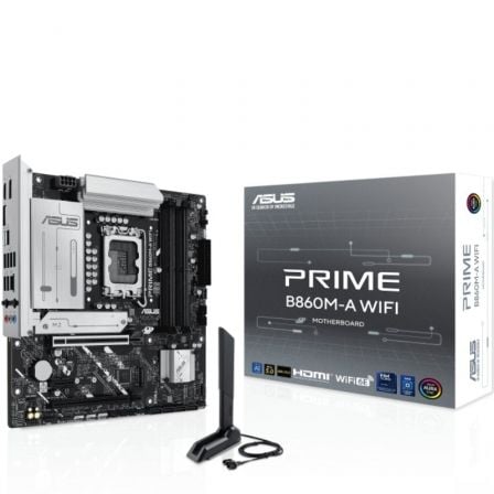 Placa Base Asus PRIME B860M-A WIFI Socket 1851/ DDR5/ PCIe 5.0/ Micro ATX
