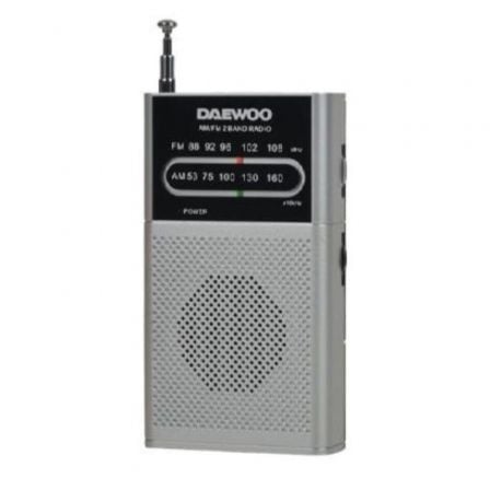 Radio Portátil Daewoo DW1027/ Plata