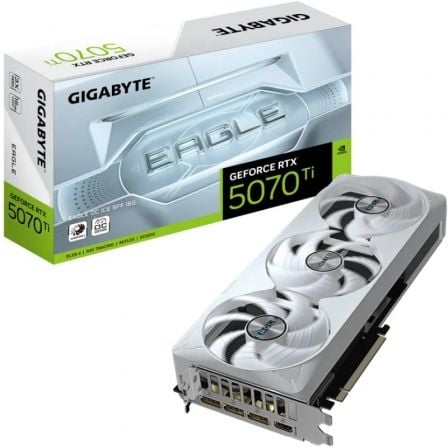 Tarjeta Gráfica Gigabyte GeForce RTX 5070Ti Eagle OC ICE SFF/ 16GB GDDR7