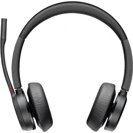 Auriculares Inalámbricos Poly Voyager 4320-M para Microsoft Teams + Adaptador BT700 + Base de Carga/ con Micrófono/ Bluetooth/ Negros