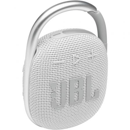 Altavoz con Bluetooth JBL Clip 4/ 5W/ 1.0/ Blanco