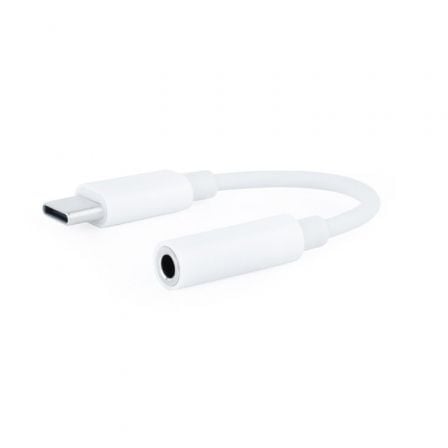 Conversor USB Tipo-C Nanocable 10.24.1205-W/ USB Tipo-C Macho - Jack 3.5 Hembra