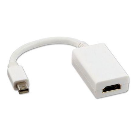 Conversor Nanocable 10.16.0102-W/ Mini DisplayPort Macho - HDMI Hembra/ 15cm/ Blanco