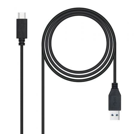 Cable USB 3.1 Tipo-C Nanocable 10.01.4002/ USB Tipo-C Macho - USB Macho/ 10Gbps/ 2m/ Negro
