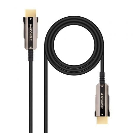 Cable HDMI 2.0 4K AOC Nanocable 10.15.2020/ HDMI Macho - HDMI Macho/ 20m/ Negro