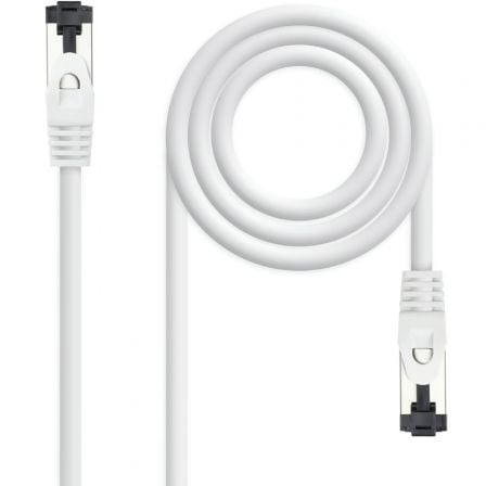 Cable de Red RJ45 SSTP Nanocable 10.20.2000-W Cat.8.1/ 50cm/ Blanco