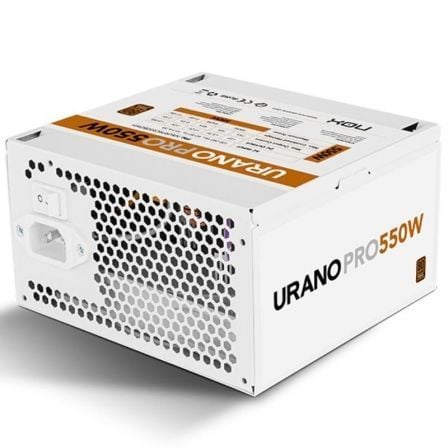 Fuente de Alimentación Nox Hummer Urano Pro White/ 550W/ Ventilador 12cm/ 80 Plus Bronze