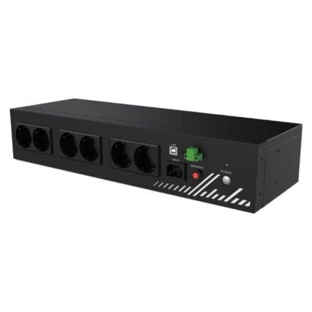 SAI Línea Interactiva Phasak Compact/ 800VA-480W/ 8 Salidas/ Formato Rack 2U