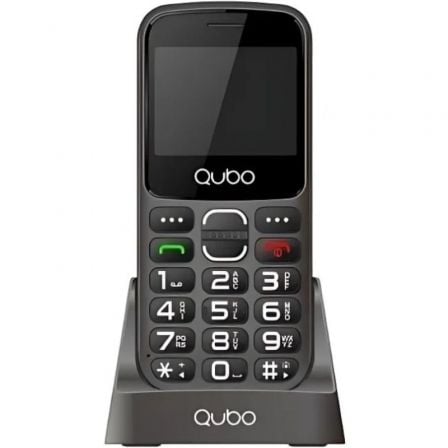 Teléfono Móvil Qubo X-230BKC 4G para Personas Mayores/ Negro