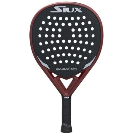 Pala de Pádel Siux Diablo Elite 4/ Negro y Rojo