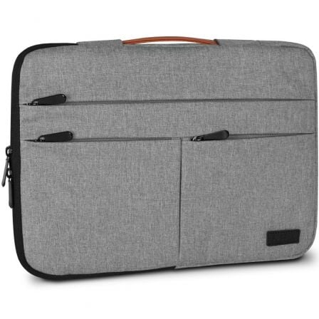 Funda Subblim Air Padding 360 Sleeve para Portátiles hasta 15.6"/ Gris Claro