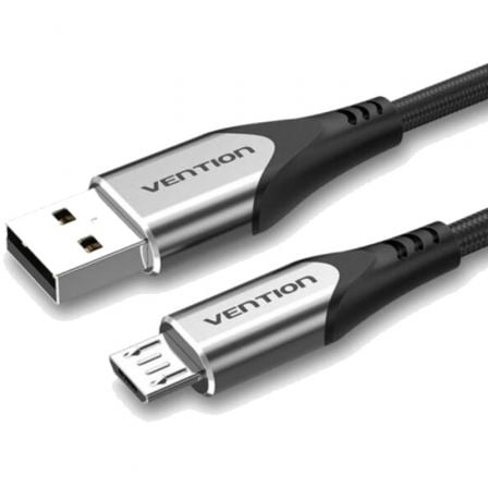 Cable USB 2.0 Vention COAHD/ USB Macho - MicroUSB Macho/ 480Mbps/ 50cm/ Gris