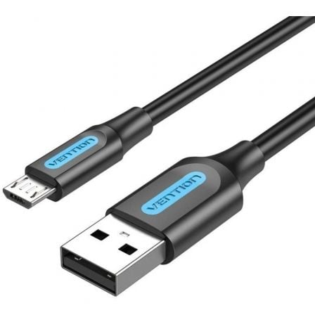 Cable USB 2.0 Vention COLBD/ USB Macho - MicroUSB Macho/ 480Mbps/ 50cm/ Negro