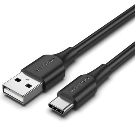 Cable USB 2.0 Tipo-C Vention CTHBD/ USB Tipo-C Macho - USB Macho/ 480Mbps/ 50cm/ Negro