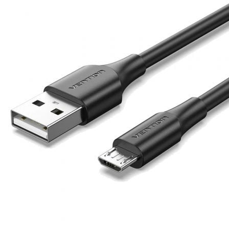 Cable USB 2.0 Vention CTIBF/ USB Macho - MicroUSB Macho/ 480Mbps/ 1m/ Negro