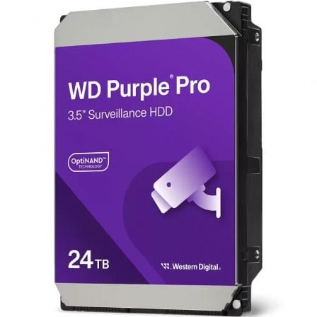 Disco Duro Western Digital WD Purple Pro Surveillance 24TB/ 3.5"/ SATA III/ 512MB