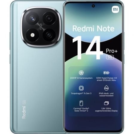 Smartphone Xiaomi Redmi Note 14 Pro+ 8GB/ 256GB/ 6.67"/ 5G/ Azul