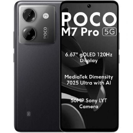Smartphone Xiaomi POCO M7 Pro 12GB/ 512GB/ 6.67"/ 5G/ Negro