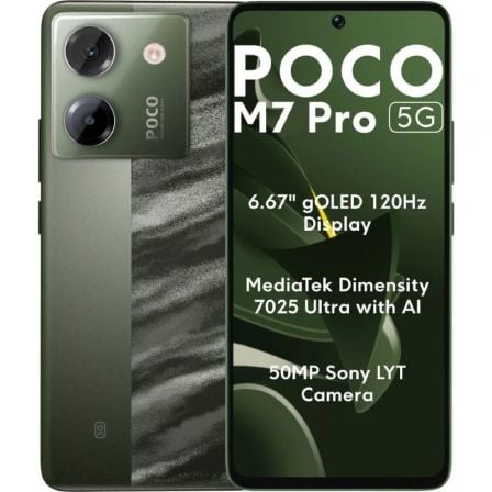 Smartphone Xiaomi POCO M7 Pro 12GB/ 512GB/ 6.67"/ 5G/ Verde
