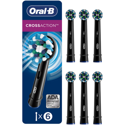RECAMBIO CEPILLO DENTAL BRAUN ORAL B EB50 BRX 6 ct Cross Action Black SP FFS