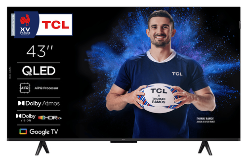 PANTALLA QLED TCL 43P7K 4K HDR+GOOGLE TV 12.0(DOLBY-ATMOS/ONKYO 2.0/GAME MASTER 120 Hz)