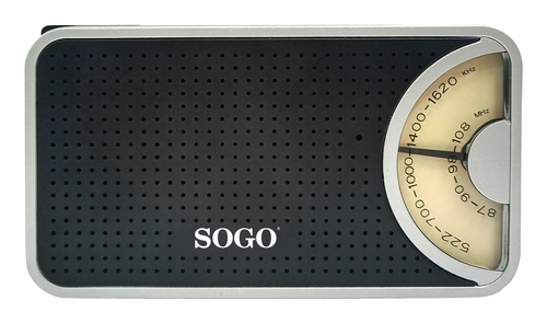 RADIO DIGITAL SOGO RAD-SS-8665 AM/FM BOLSILLO NEGRO